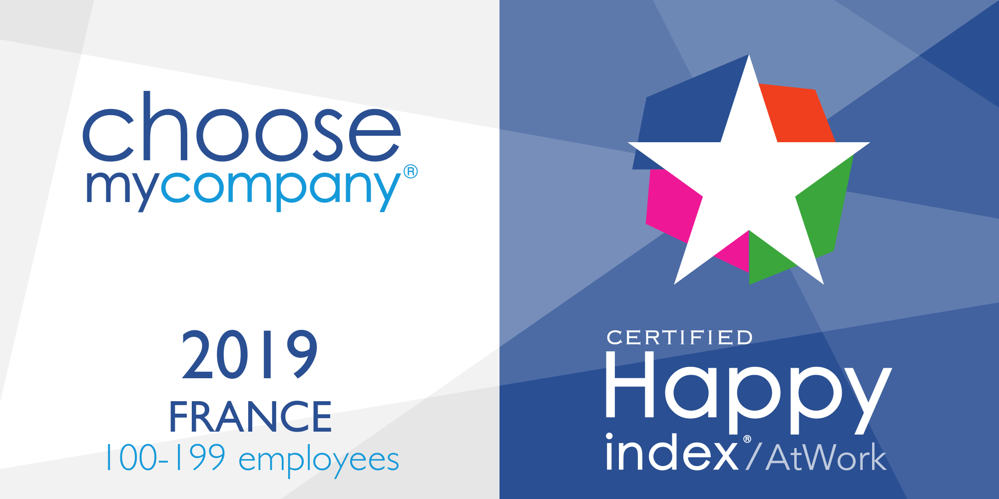 Harington est certifié ChooseMyCompany®, lauréat 2019 HappyIndex®AtWork